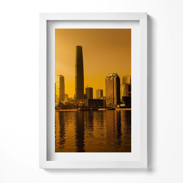 Obraz s rámem elegantní Čína řeky Zhujiang