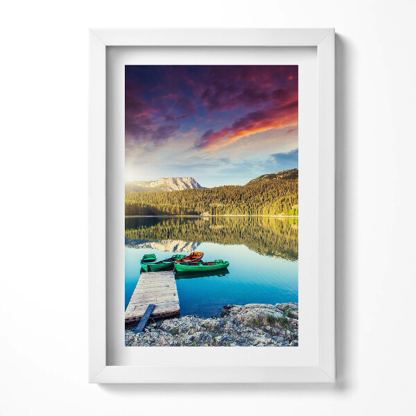 Obraz s rámem elegantní Říční krajina