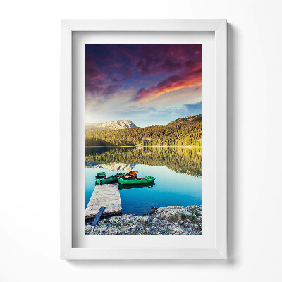 Obraz s rámem elegantní Říční krajina