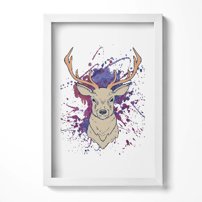 Obraz s rámem elegantní Jelen vektorové ilustrace