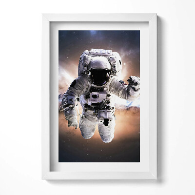 Obraz s rámem elegantní Astronaut ve vesmíru