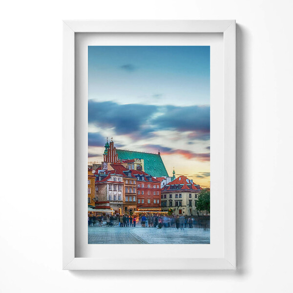 Obraz s rámem elegantní Staroměstský hrad ve Varšavě