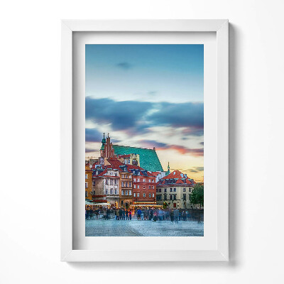 Obraz s rámem elegantní Staroměstský hrad ve Varšavě