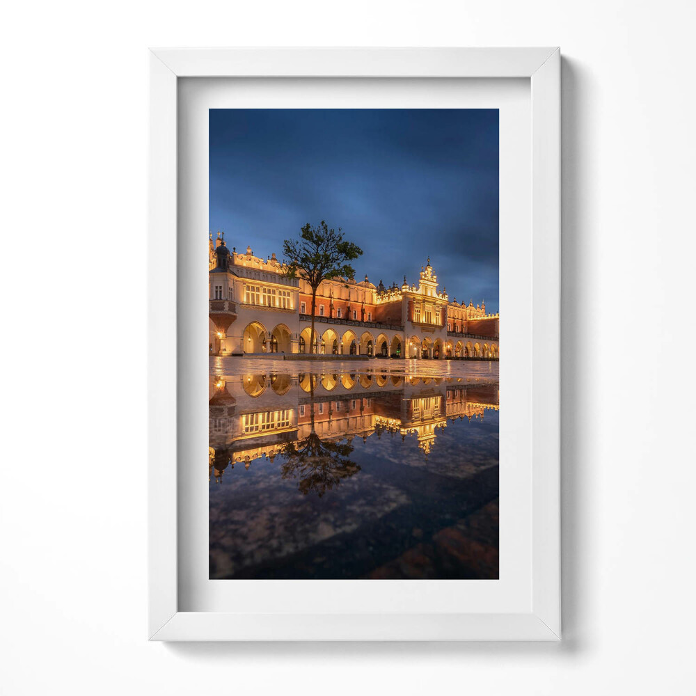 Obraz s rámem elegantní Krakov, Rynek Sukiennice