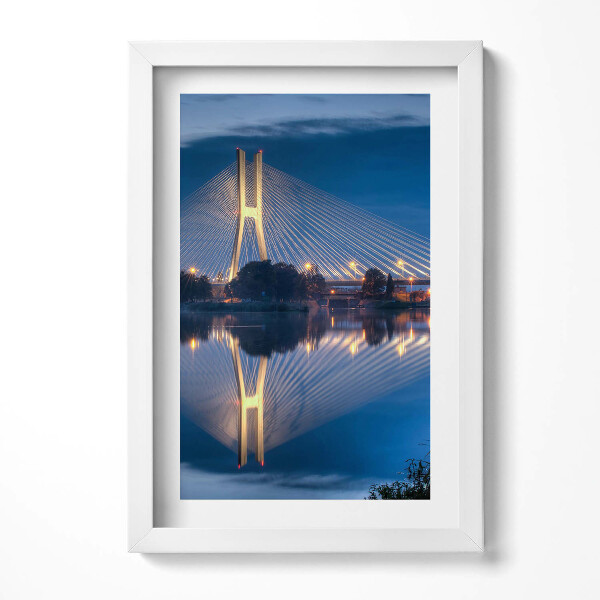 Obraz s rámem elegantní Rędziński Bridge Wrocław