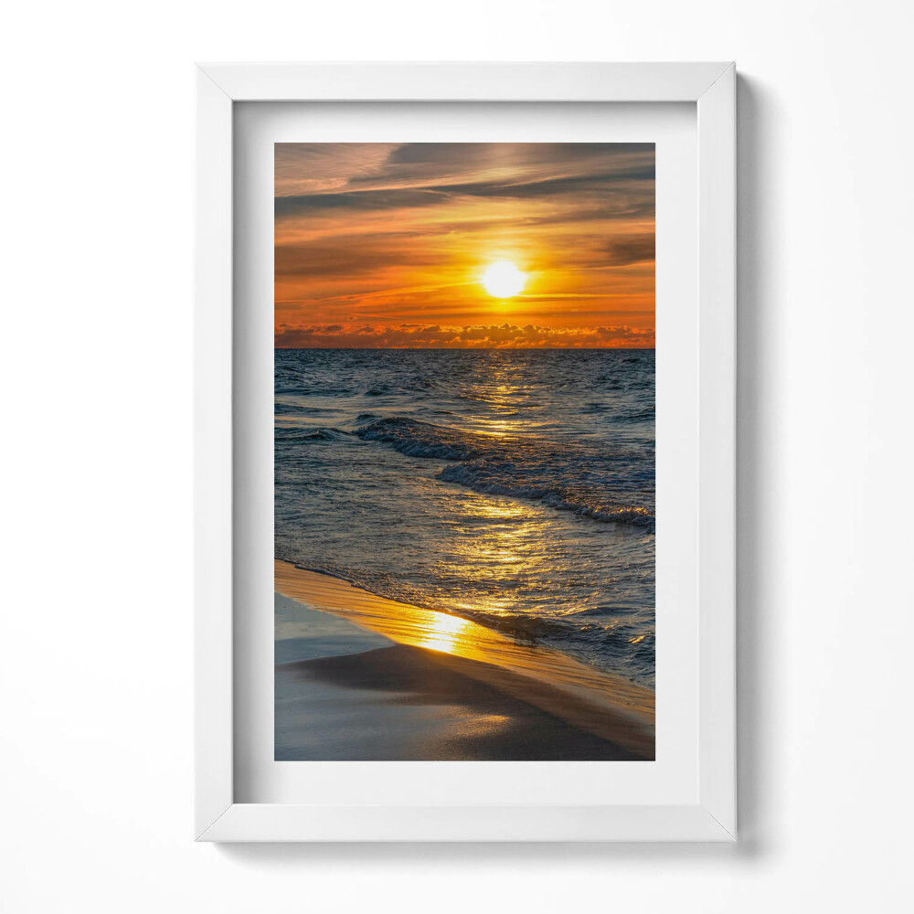 Obraz s rámem elegantní Władysławowo Baltské moře