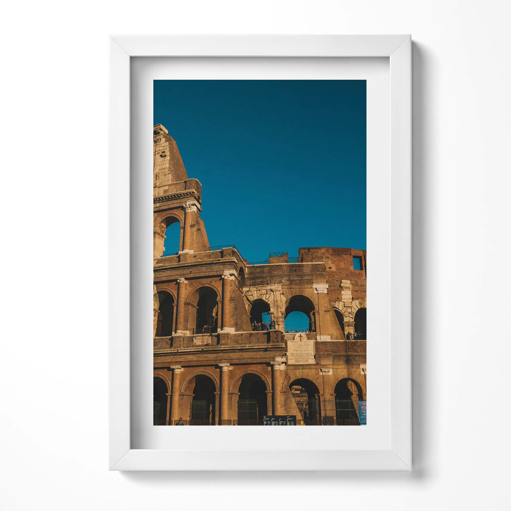 Obraz s rámem elegantní Koloseum v Itálii