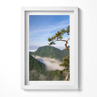 Obraz s rámem elegantní Sokolica Wierch v Pieninách