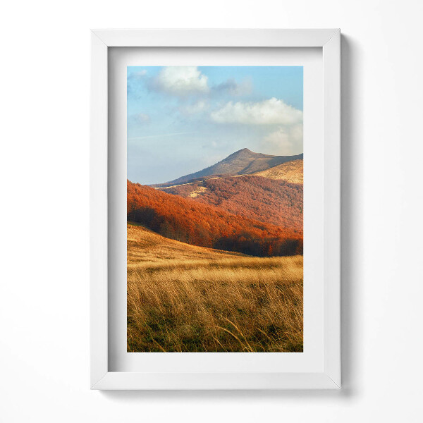 Obraz s rámem elegantní Horská krajina na podzim