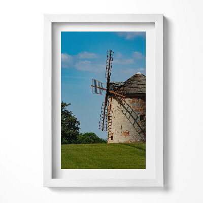 Obraz s rámem elegantní Moravský větrný mlýn