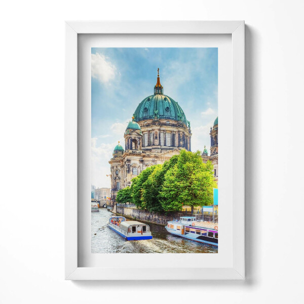 Obraz s rámem elegantní Berlínská katedrála Německo