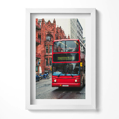 Obraz s rámem elegantní Autobus v Birminghamu ve Velké Británii