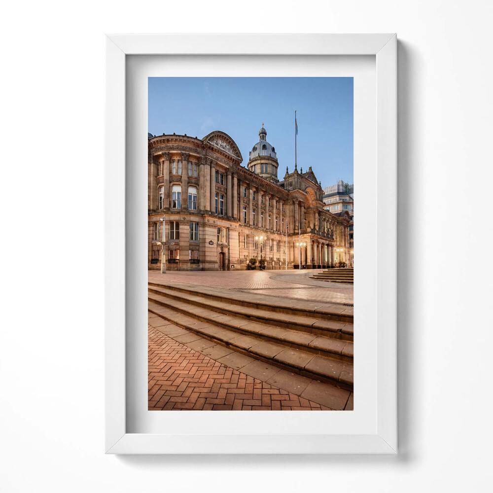 Obraz s rámem elegantní Birminghamská radnice v Anglii