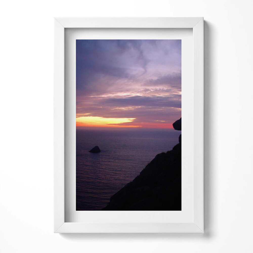 Obraz s rámem elegantní Kamenná hlava