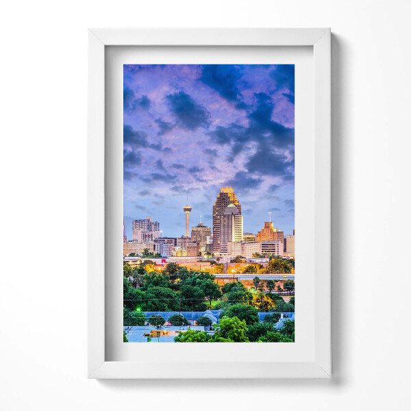 Obraz s rámem elegantní Krajina města San Antonio