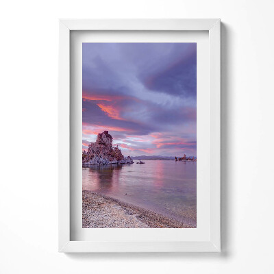 Obraz s rámem elegantní Mono Lake California Východ slunce