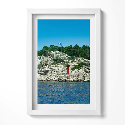 Obraz s rámem elegantní Scénická cesta Split Chorvatsko