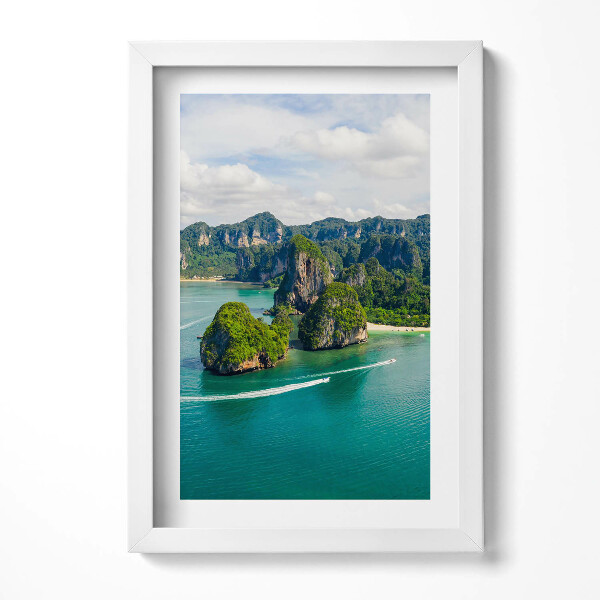 Obraz s rámem elegantní Ostrov v Thajsku