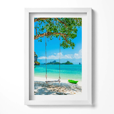 Obraz s rámem elegantní Slunečný ostrov v Thajsku