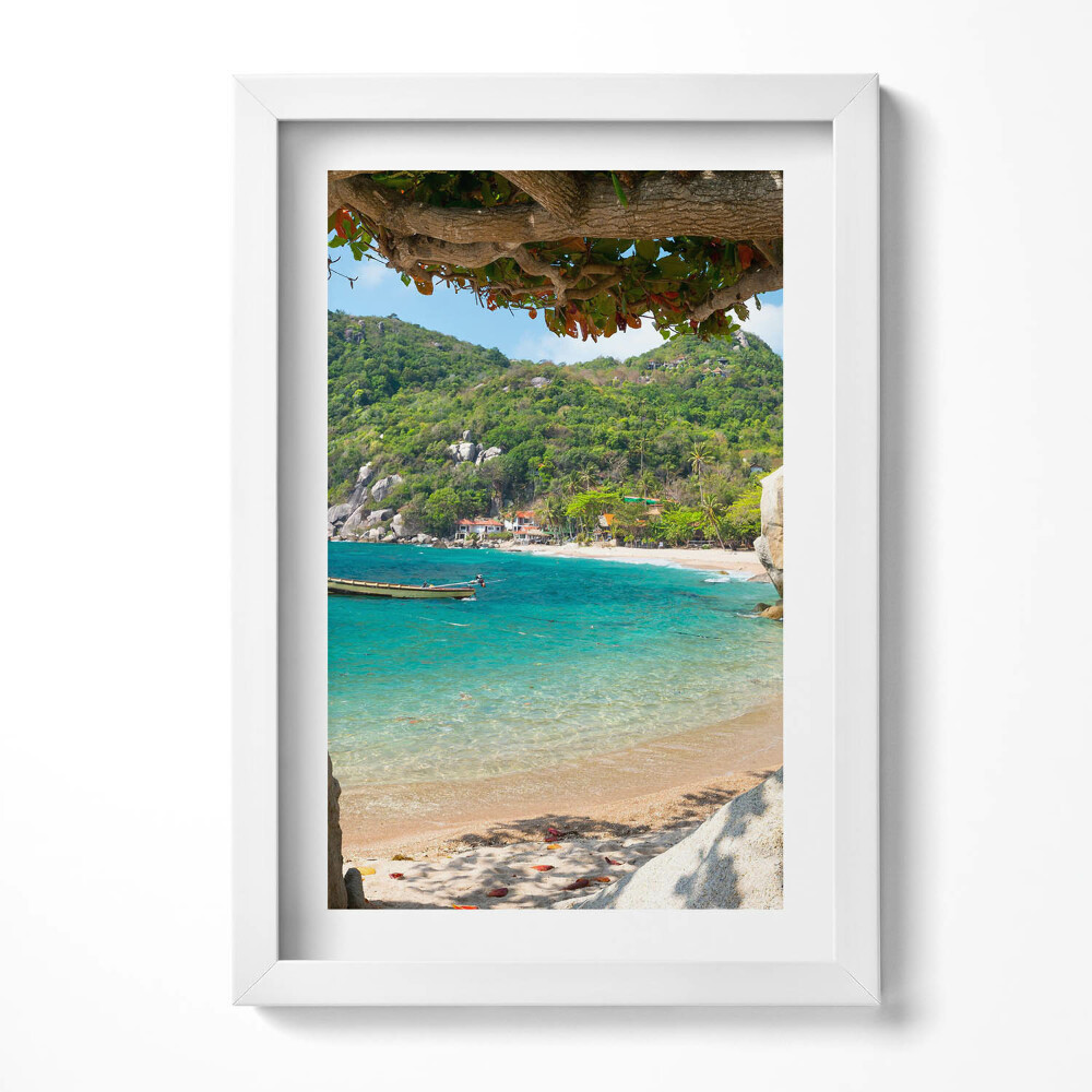 Obraz s rámem elegantní Výhled na moře Koh Tao Thajsko