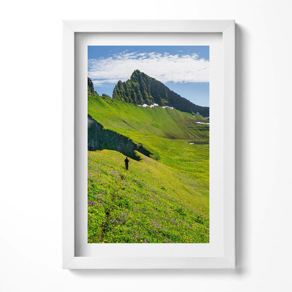 Obraz s rámem elegantní Islandská rezervace Hornstrandir