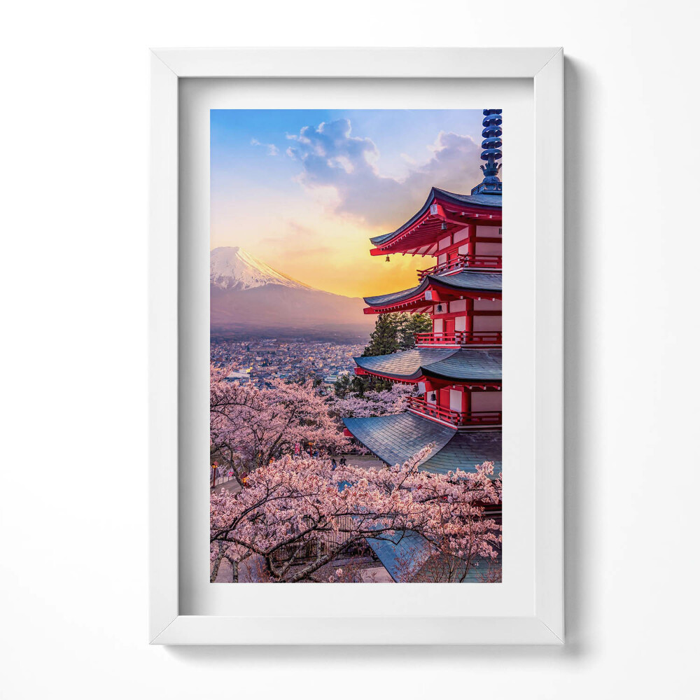 Obraz s rámem elegantní Japonská konstrukce