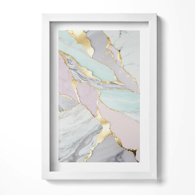 Obraz s rámem elegantní Mramorový vzor