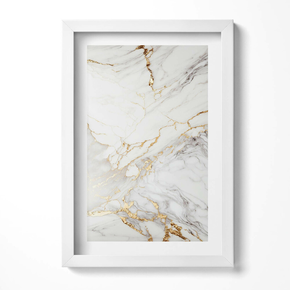 Obraz s rámem elegantní Dekorativní mramor