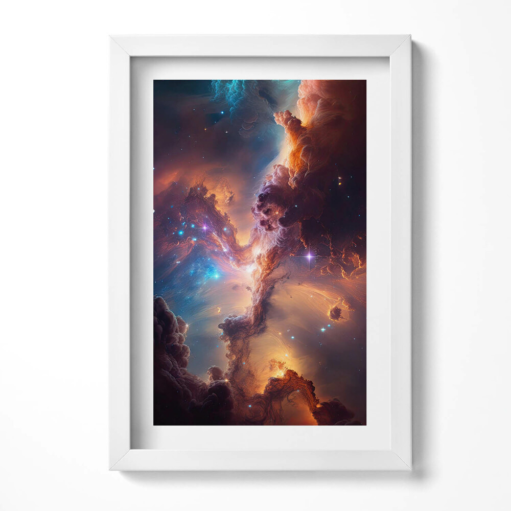Obraz s rámem elegantní Světové hvězdy kosmos
