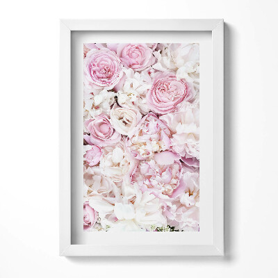 Obraz s rámem elegantní Dekorativní květiny