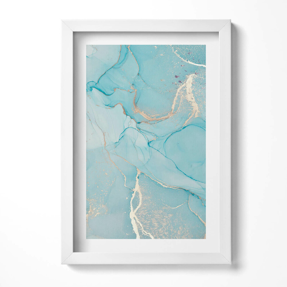 Obraz s rámem elegantní Dekorativní mramor