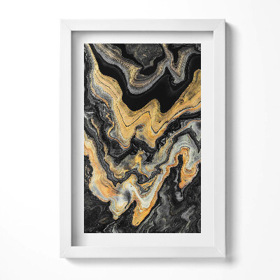 Obraz s rámem elegantní Mramorové moderní umění