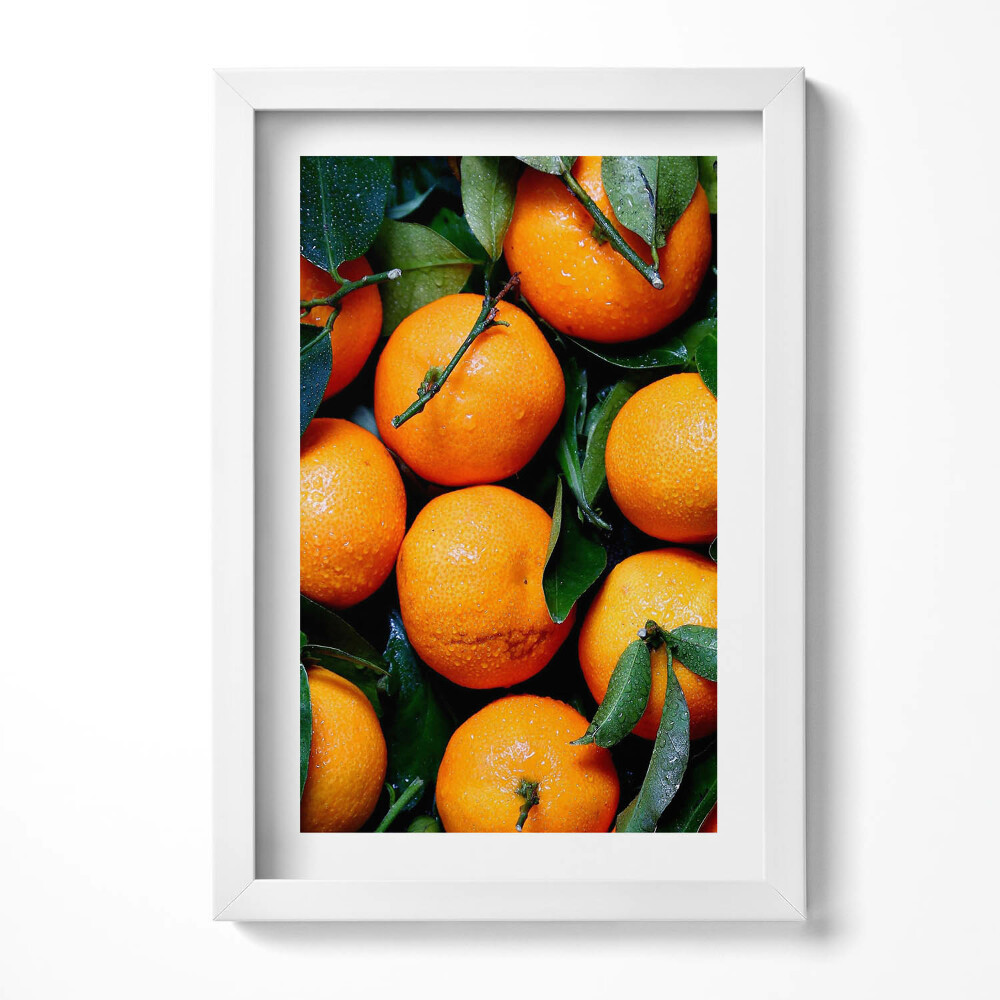 Obraz s rámem elegantní Šťavnaté sicilské pomeranče
