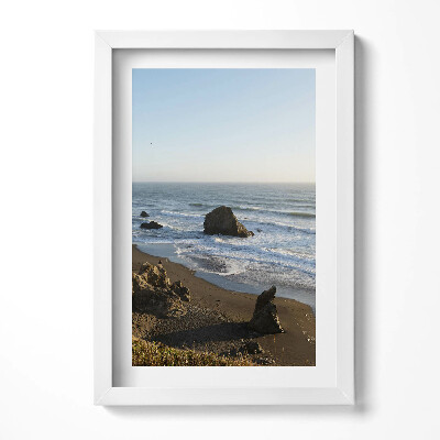 Obraz s rámem elegantní Krajina přímořské pobřeží