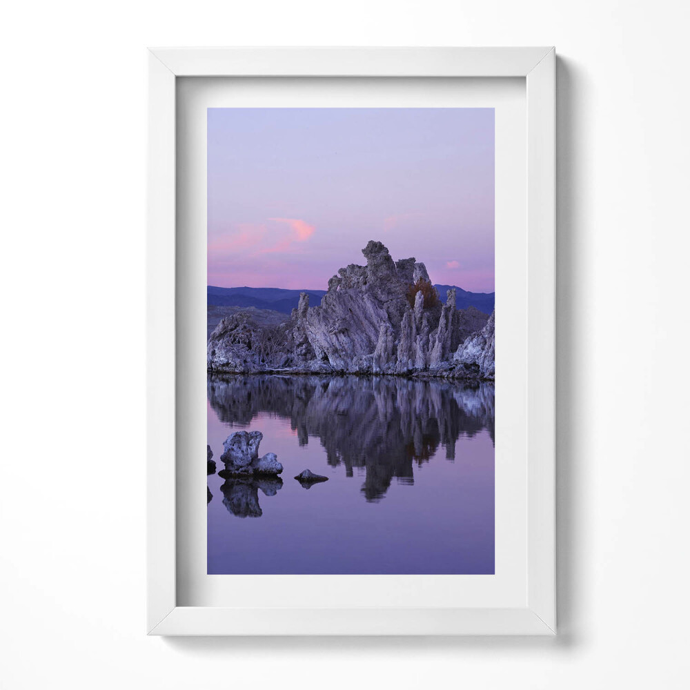 Obraz s rámem elegantní Odraz kamenů ve vodě