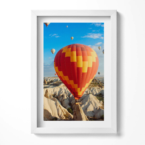 Obraz s rámem elegantní Létající balónky