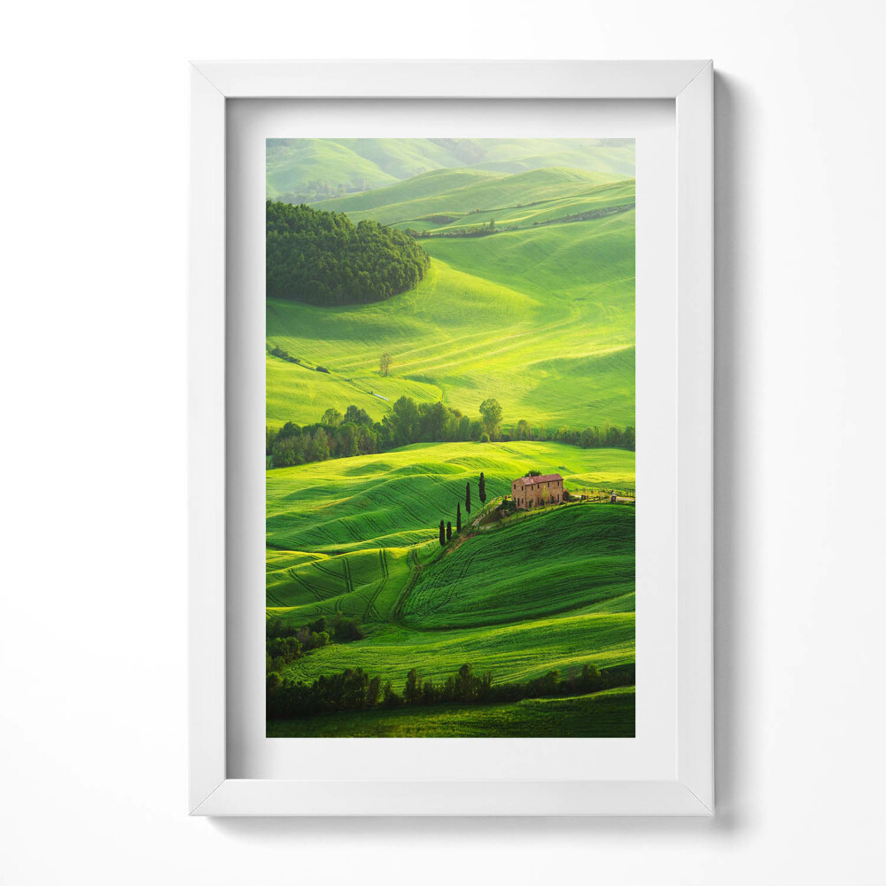 Obraz s rámem elegantní Krásná přírodní krajina Itálie