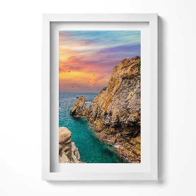 Obraz s rámem elegantní Krajina útesu v La Quebrada Venezuela