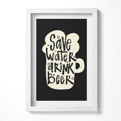 Obraz s rámem elegantní Cedule do kuchyně 