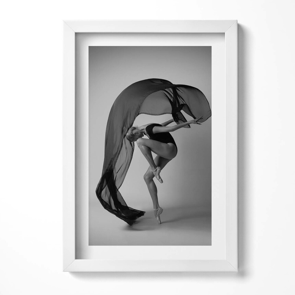 Obraz s rámem elegantní Fotografie tančícího tanečníka