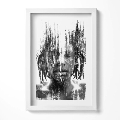 Obraz s rámem elegantní Ilustrace domorodé africké osoby