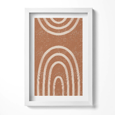 Obraz s rámem elegantní Minimalistické umění v boho stylu