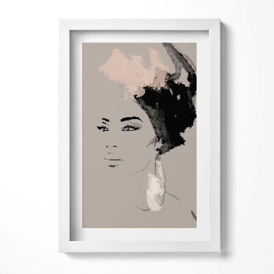 Obraz s rámem elegantní Abstraktní portrét ženy