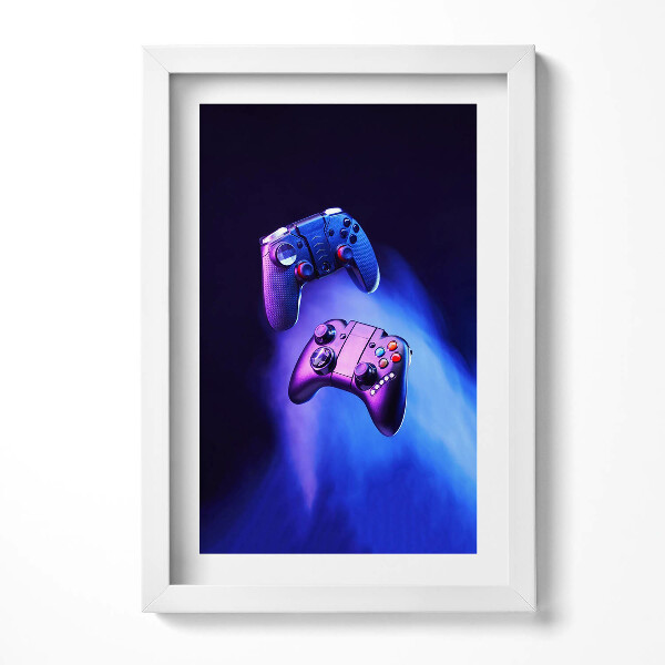 Obraz s rámem elegantní Konzolové podložky pro hráče