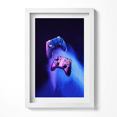 Obraz s rámem elegantní Konzolové podložky pro hráče