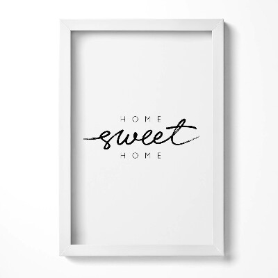 Obraz s rámem elegantní Dekorativní nápis do bytu 