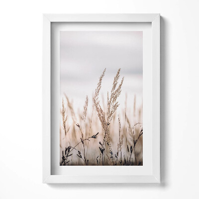 Obraz s rámem elegantní Boho romantická krajina jemných travin