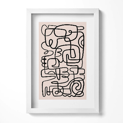 Obraz s rámem elegantní Umění abstraktní tvary