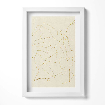 Obraz s rámem elegantní Souhvězdí zvěrokruhu