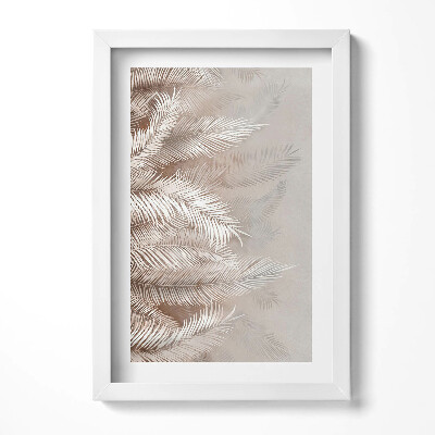 Obraz s rámem elegantní Boho rustikální listy